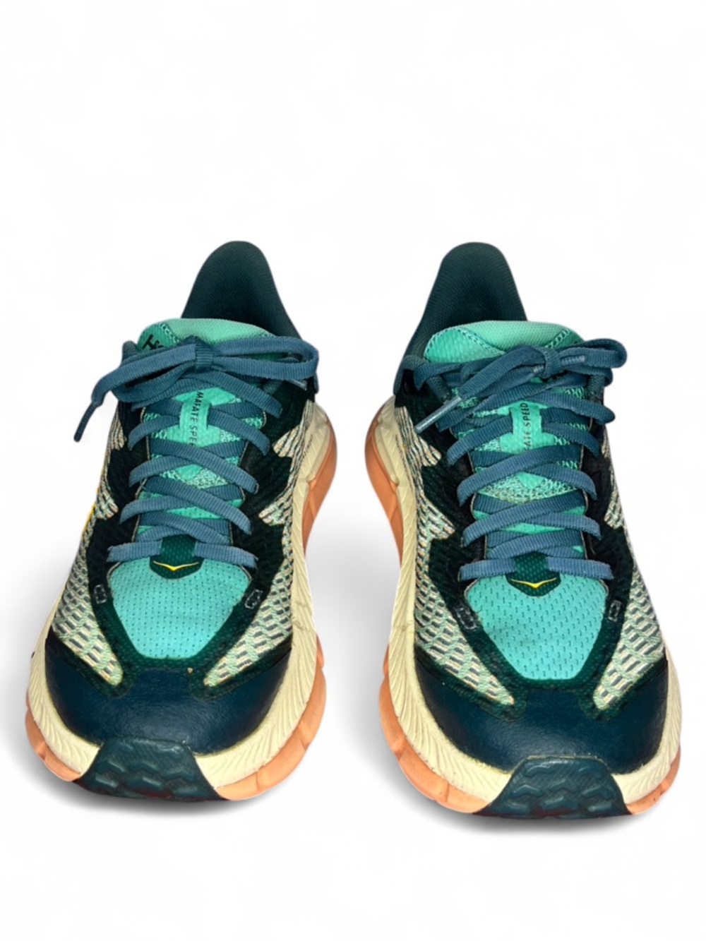 Women’s Running Sneakers in Teal and Peach